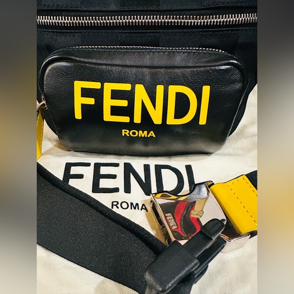 ๐ฅ FENDI BELTBAG BUMBAG CROSSBODY BAG w/ Dust Bag Size W 11โ X H 5.5โ - Picture 16 of 17
